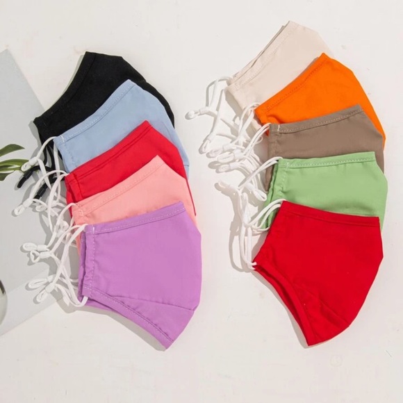 Accessories - Colorful Face Masks - Set of 10!